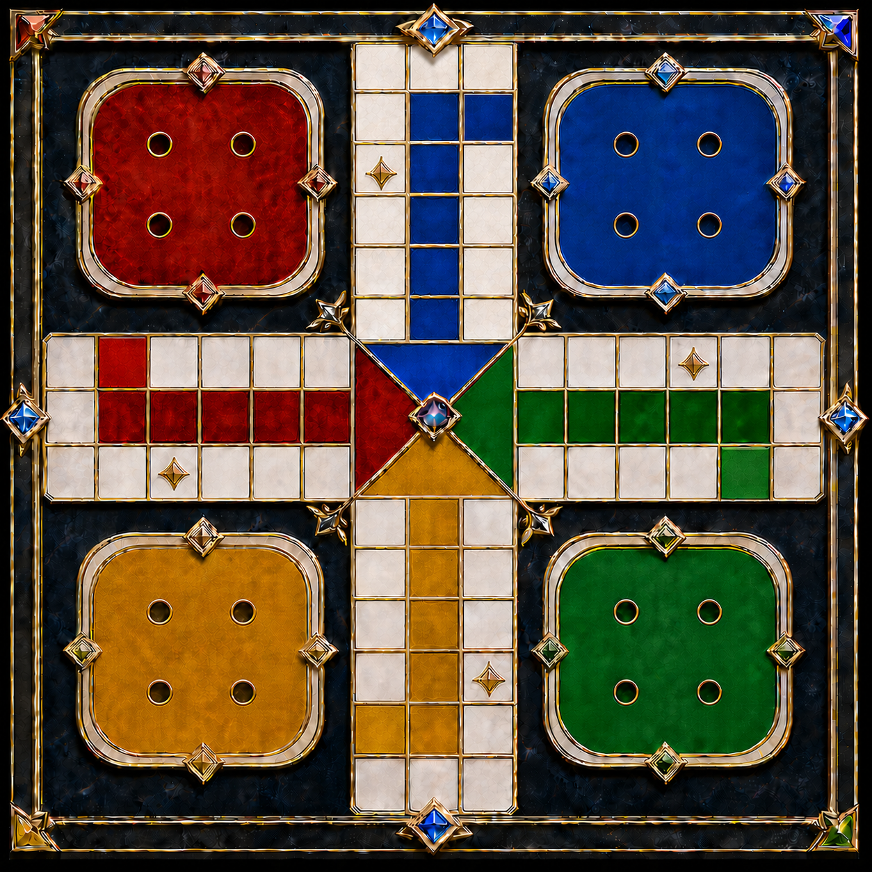 Royal Aurora Ludo board